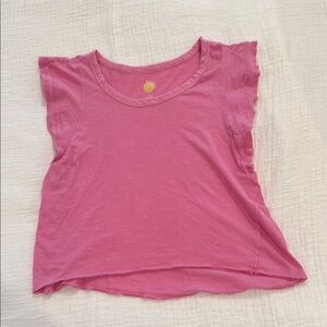 Anthropologie Daily Practice Pink Women's Short Sleeve Top